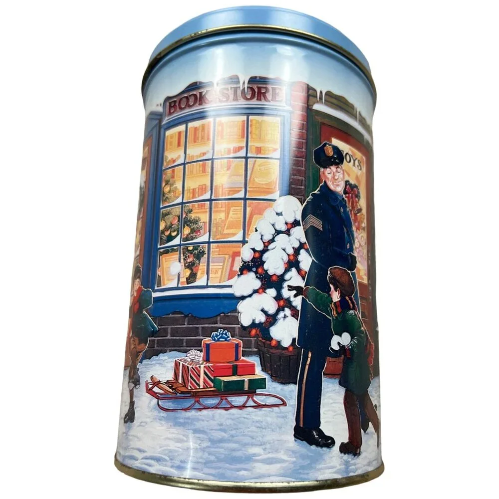 M&M 1991 Season's Greetings Peanut Cholate Candie Collectible Tin
